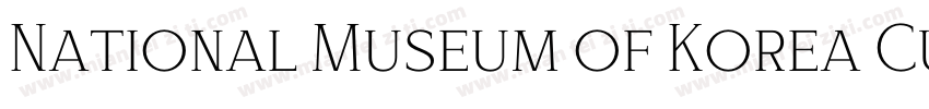 National Museum of Korea Cultural H字体转换